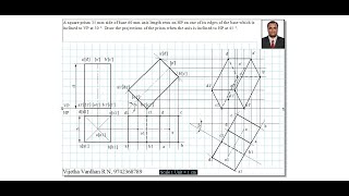 Example 01 on Projection of Solids [upl. by Accber]