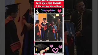 Lesti kejora saat wisuda di universitas Mercu Buana lestikejora rizkybillar leslar lestibillar [upl. by Shawna]