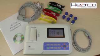 Электрокардиограф HEACO 300G обзор [upl. by Saidnac]