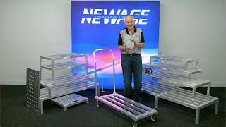 New Age Industrial  Product Demo  Dunnage Racks Mobile Dunnage amp Covers [upl. by Aneris468]