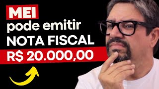 ⚠️ MEI pode EMITIR NOTA FISCAL de R 2000000 Como Funciona Explico tudo [upl. by Inittirb321]