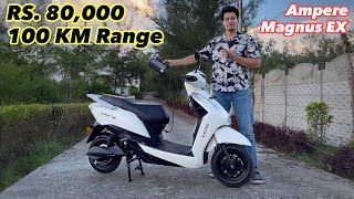 Ampere Magnus EX Electric Scooter Review  Practical amp Affordable 🔥 [upl. by Colet]