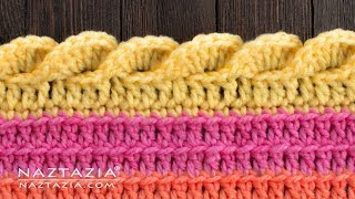 HOW to CROCHET a WAVY SHELL STITCH Border Edging for a Blanket Shawl or Scarf [upl. by Ynafit]