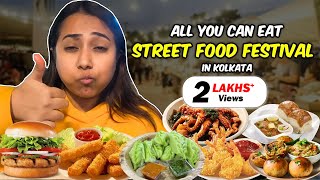 All You Can Eat Street Food Festival in Kolkata Gondhoraj MomoPav Bhaji amp more Lake Town Festival [upl. by Deerc]