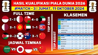 Hasil Kualifikasi Piala Dunia Hari Ini  Indonesia vs Bahrain  Klasemen Kualifikasi Piala Dunia [upl. by Vittoria]