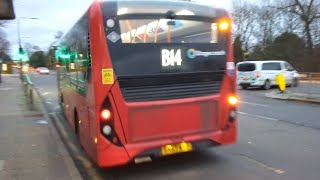 Nice Clean Lean VoithLoud Decelerate VoithStagecoach London 37503 On Bus Route B14 2 [upl. by Stavros273]