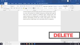 6 Ways to Delete A Blank Page in Word  Delete Page in Word [upl. by Voccola]