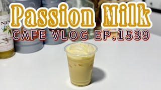 Cafe Vlog EP1539  Passion Milk  Passion drink  Drink Recipe [upl. by Persons]