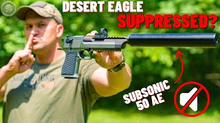 Suppressed Desert Eagle 50 Cal The World’s First Subsonic Deagle [upl. by Niwled]