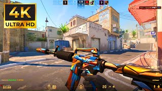 Counter Strike 2 Ranked Gameplay 4K No Commentary [upl. by Aoht]