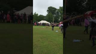 Tossing The Caber Junior Competition [upl. by Obel]