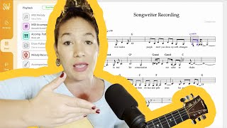 Julia Kamanda creates super fast lead sheet with ScoreCloud Songwriter [upl. by Junina360]