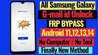 All Samsung FRP Bypass 2024Samsung Google Lock Remove Android 11121314 New Method No 0 [upl. by Dalton]