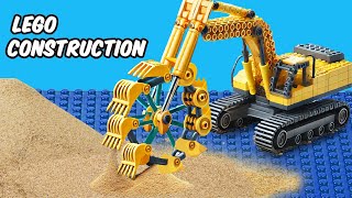 Testing NEW LEGO Construction Site with Sand Excavator roller [upl. by Adamski386]