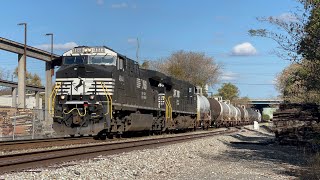 NS AC44C6M 4844 Leads Eastman Express 10102 on 11224 [upl. by Christoffer]