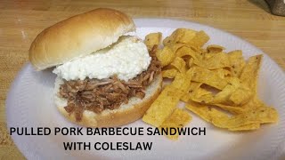 Pulled Pork Barbecue Sandwich With Coleslaw [upl. by Nwahsan]