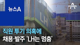 직원 투기 의혹에…채용도 발주도 ‘LH는 멈춤’  뉴스A [upl. by Oreste]