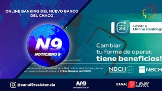 ONLINE BANKING DEL NUEVO BANCO DEL CHACO  NOTICIERO 9 [upl. by Naerad]