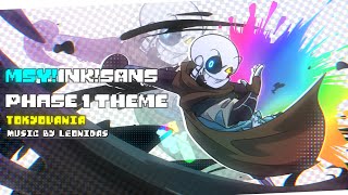 Undertale AUMSYInkSans fight phase 1 theme Tokyovania [upl. by Rramal]