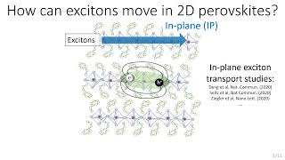 Efficient Interlayer Exciton Transport in 2D Perovskites [upl. by Alur]