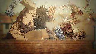 Eren amp Zeke vs Reiner Porco and Pieck FULL FIGHT  Attack on Titan 2022 [upl. by Bentley680]