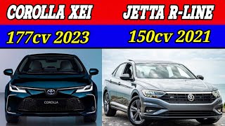 COROLLA XEI 2023 X JETTA RLINE 2020 [upl. by Demp594]