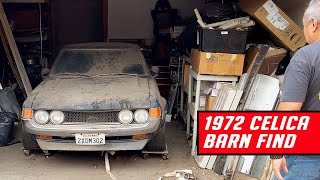 1972 Toyota Celica Barn Find  Parked for 20 years [upl. by Imyaj]