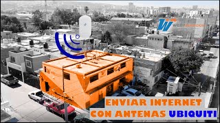 Enviar internet con antenas Ubiquiti Nanostation 5AC Loco y mástiles  Hacer un enlace PTP [upl. by Hill]