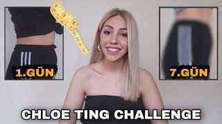 CHLOE TING CHALLENGE İLE 1 HAFTADA 4 CM İNCELDİM  Chloe Ting Abs Workout  Neler Yedim 1hafta [upl. by Straus]