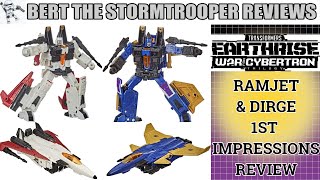 Transformers Earthrise RAMJET amp DIRGE 2 Pack 1st Impressions Review Bert the Stromtrooper Reviews [upl. by Daven]