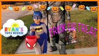 Kid Halloween Trick or Treat Candy Haul [upl. by Torosian]