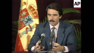 MEXICO SPANISH PRIME MINISTER JOSE MARIA AZNAR PRESS CONFERENCE [upl. by Dnyletak89]