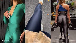 Spandex Tights Compilations 116  New outfit collections [upl. by Magena755]