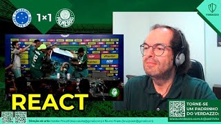 REACT  Coletiva Abel Ferreira  Cruzeiro 1x1 Palmeiras [upl. by Janna]