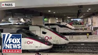 Arson attacks target French train lines ahead of Paris Olympics opening ceremony [upl. by Kared844]