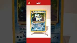 1999 Pokémon Blastoise Base Set Holo No Stage Error 2102 Misprint Rare Card [upl. by Spike]