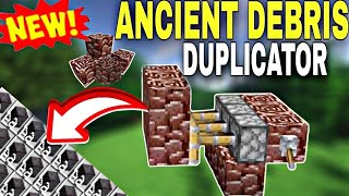 Minecraft 120  UNLIMITED ANCIENT DEBRIS DUPLICATION GLITCH II EASY TUTORIAL JAVABEDROCK [upl. by Neira]