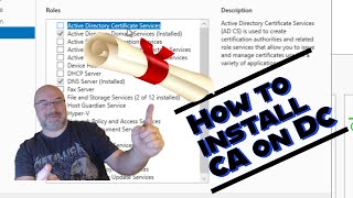 How To Setup Certificate Authority on Windows Domain Controller Tutorial LDAP LDAPS [upl. by Gildea595]