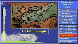 Conjugaison française CE2  910 Le futur simple des verbes des 3 groupes [upl. by Ardnassac]