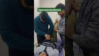 spondylolisthesis treatment chiropractic legpain pain legpainexercises physiotherapy sciatic [upl. by Aihcela]