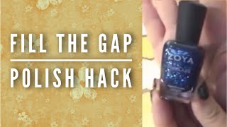 Gel Nail Polish Hack  How To Fill In Gap From Nail Growth [upl. by Gerry34]