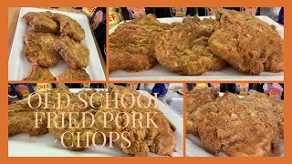 HOW TO MAKE RESTAURANT STYLE FLAVORFUL PORK CHOPSOLD SCHOOL FRIED PORK CHOPS SUNDAY DINNER IDEA [upl. by Kantor538]