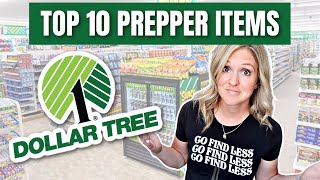 10 PREPPER ITEMS YOU NEED TO BUY AT DOLLAR TREE [upl. by Mortimer]