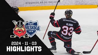 Highlights Nybro Vikings  BIK Karlskoga 21 [upl. by Gnak]