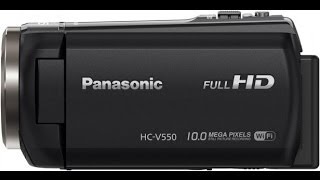 Panasonic HCV550 WiFi Camcorder PART 1 Review [upl. by Dlorad]