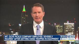 Mt Olive Pickle Co employee quotseverely injuredquot after getting stuck in machine [upl. by Born]