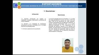 OBLIGACIONES E INFRACCIONES ADUANERAS DE LOS DECLARANTES [upl. by Annahs]