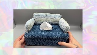 CROCHET TUTORIAL  Crochet Tissue Box COVER [upl. by Rohn]