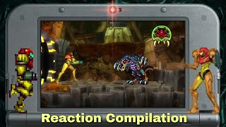 Metroid Samus Returns  Nintendo E3 2017  Reaction Compilation [upl. by Eadas]