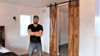 The 60 Double Barn Door  Easy DIY Project [upl. by Petrick]